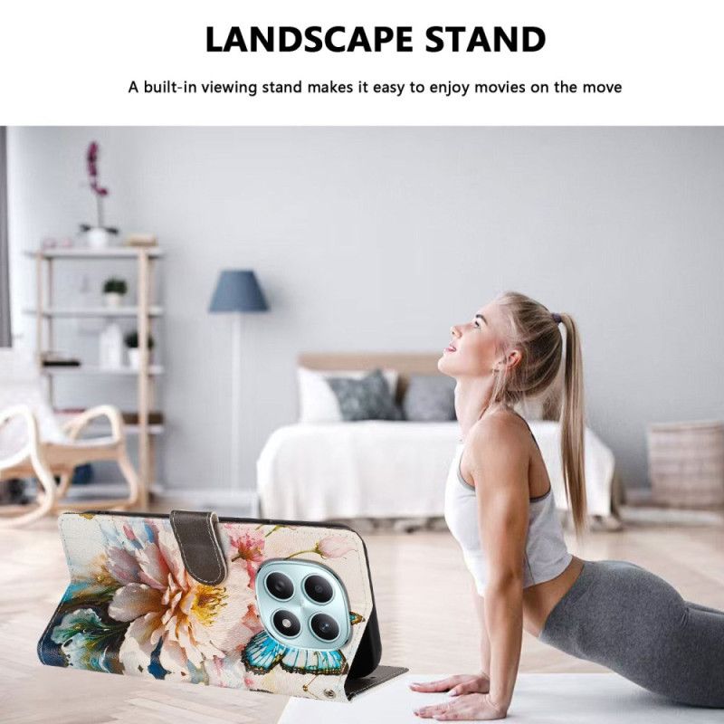 Kotelot Xiaomi Redmi Note 15 5g Puhelinkuoret Perhonen Ja Kukat