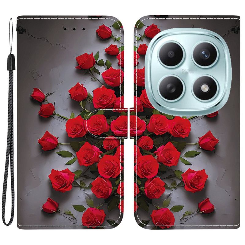 Kotelot Xiaomi Redmi Note 15 5g Punaiset Ruusut Suojakuori