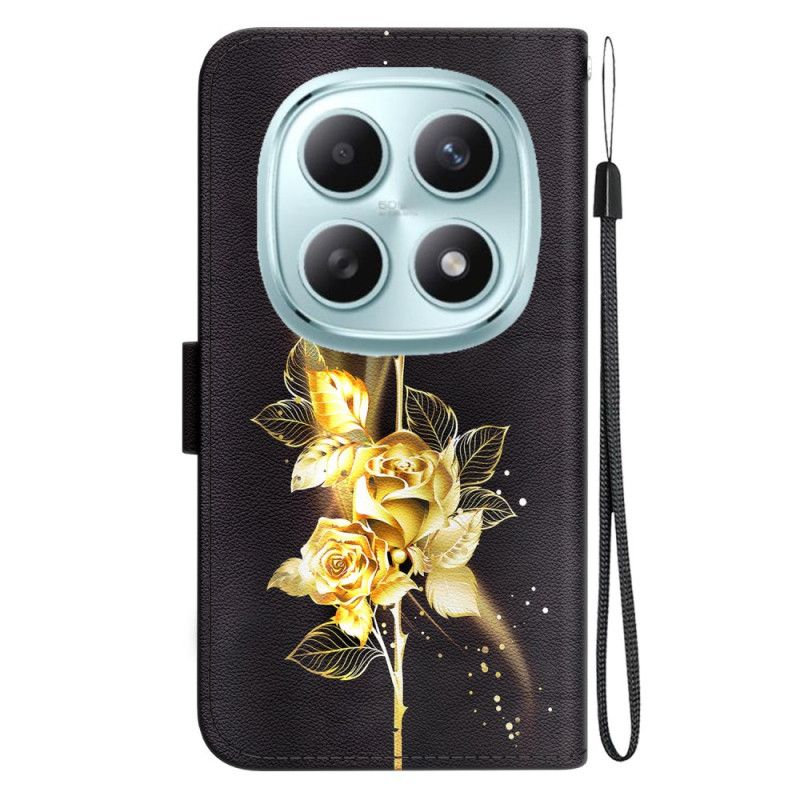 Kuoret Xiaomi Redmi Note 15 5g Kultaisia Perhosia Ja Pinkkiä