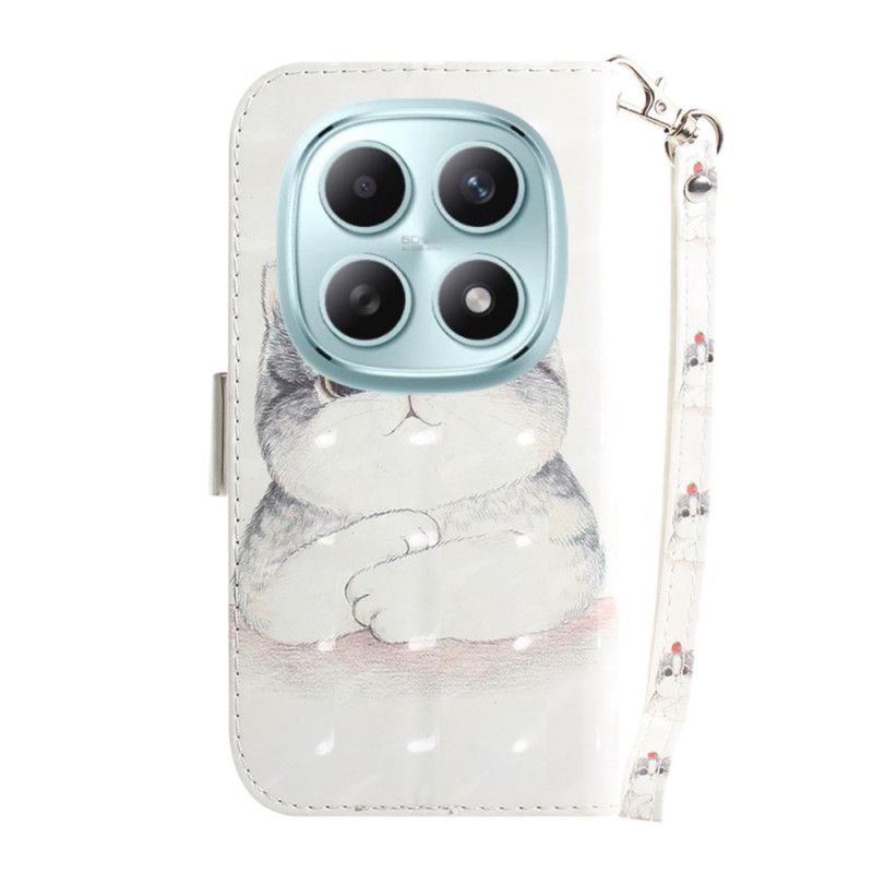 Nahkakotelo Xiaomi Redmi Note 15 5g Söpö Kissa Ja Nauha