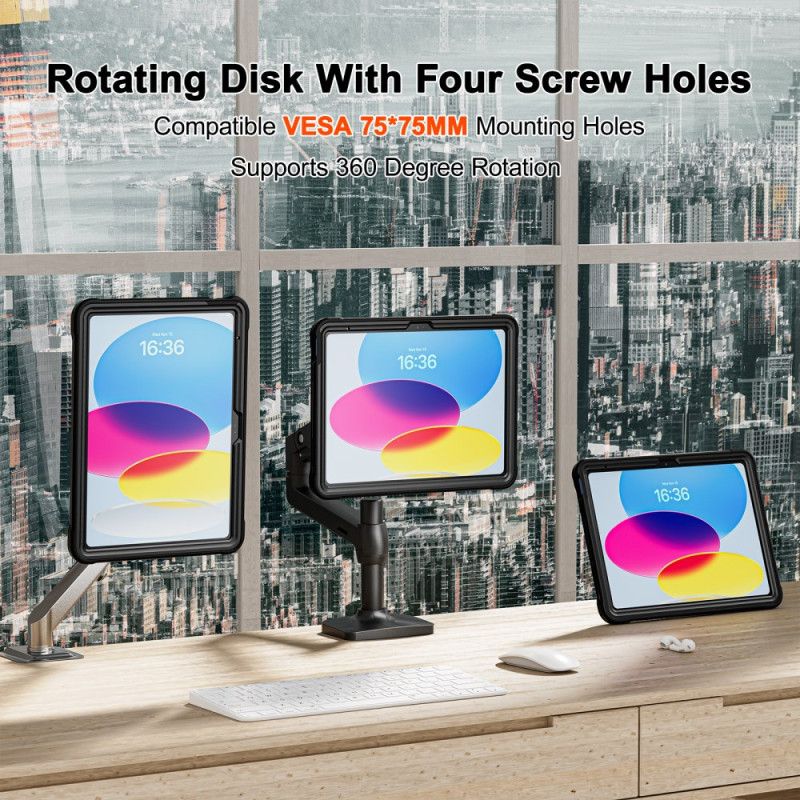 Case iPad (2025) Puhelinkuoret Integroitu Säädettävä Jalusta