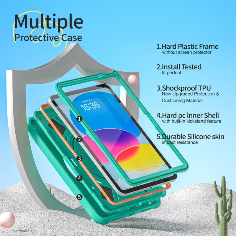 Case iPad (2025) Puhelinkuoret Lasten Dinosauruskahva Ja Jalusta