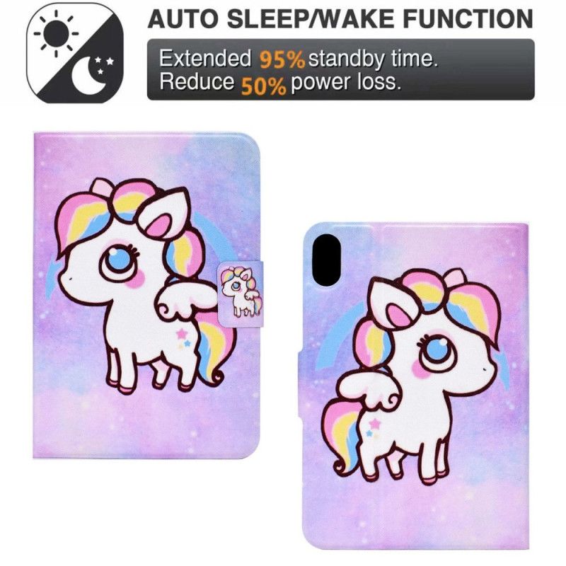 Kotelot iPad (2025) Yksisarvisen Piirtäminen