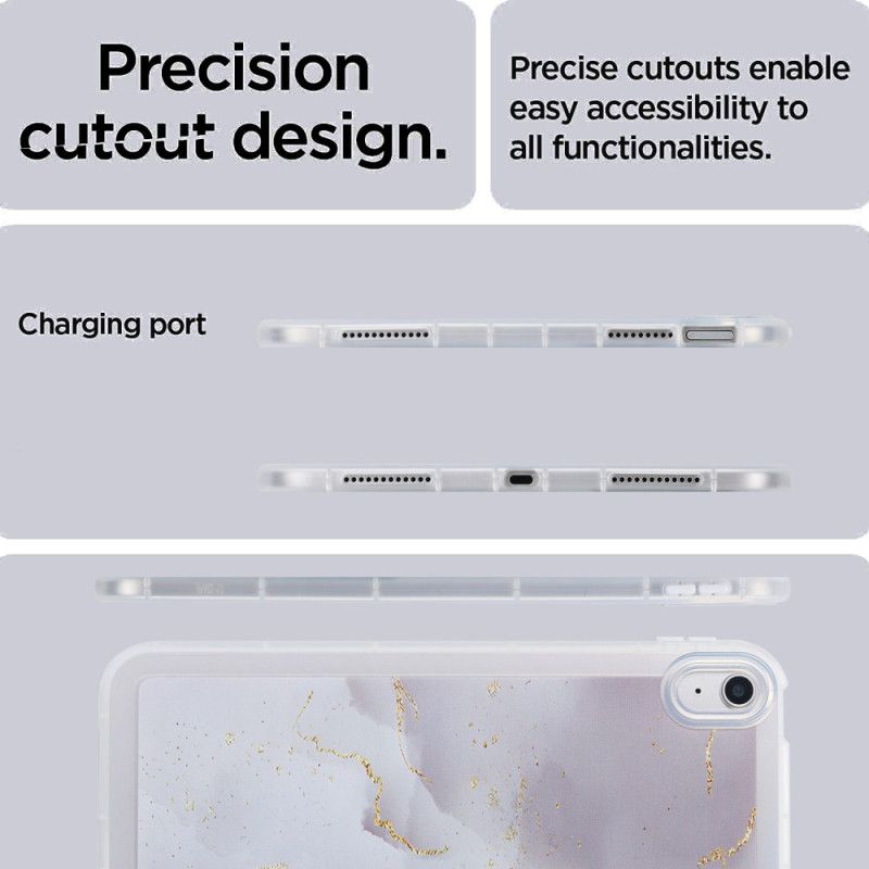 Kuori iPad (2025) Silikonimarmorikuvio