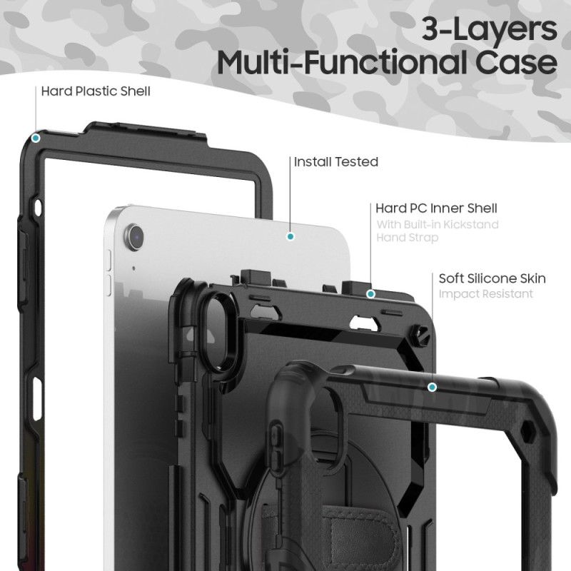 Kuori iPad (2025) Täysi Suojaus Olkahihnalla