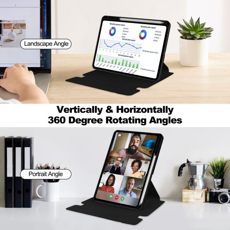 Kotelot Xiaomi Pad 7 / 7 Pro Nahkakuvioinen Ja Kääntyvä Jalusta