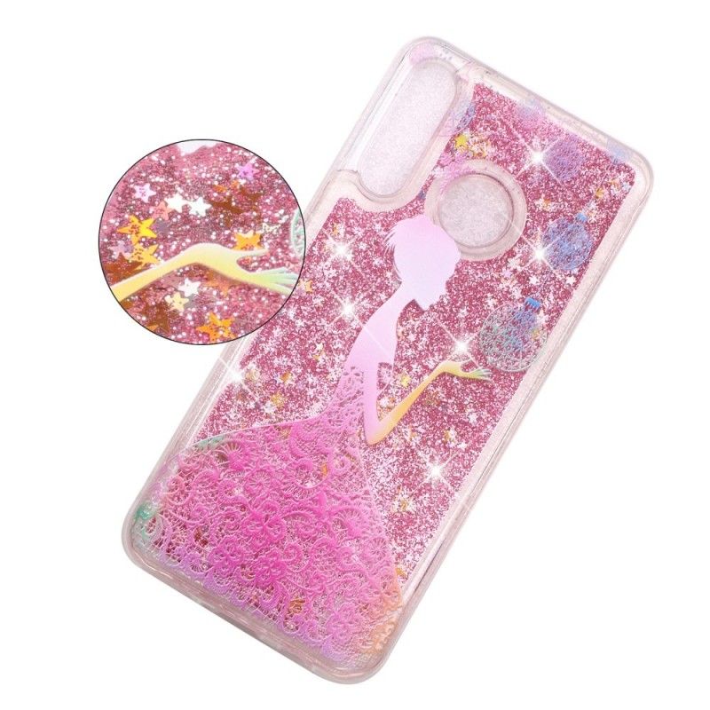 Kuori Huawei P30 Lite Läpinäkyvä Kimalteleva Mekko Suojakuori