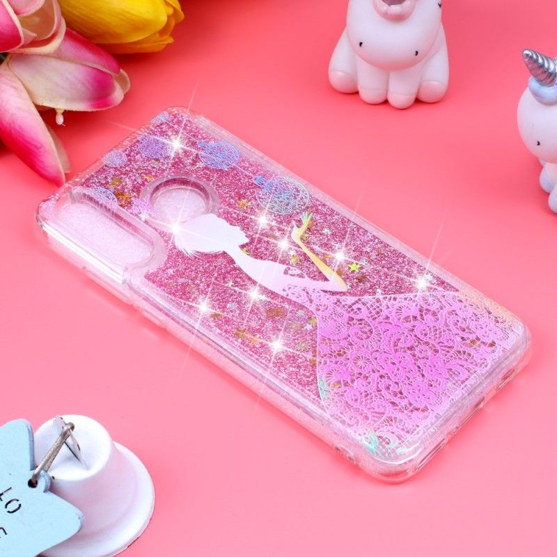 Kuori Huawei P30 Lite Läpinäkyvä Kimalteleva Mekko Suojakuori