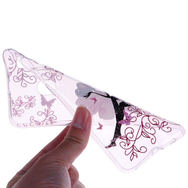 Kuori Huawei P30 Lite Läpinäkyvä Kukka Keiju