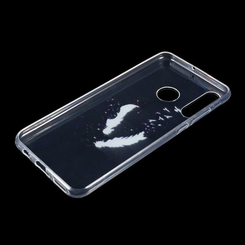 Kuori Huawei P30 Lite Puhelinkuoret Läpinäkyvät Höyhenet