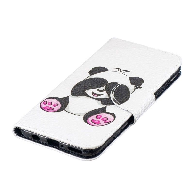 Nahkakotelo Huawei P30 Lite Puhelinkuoret Hauska Panda