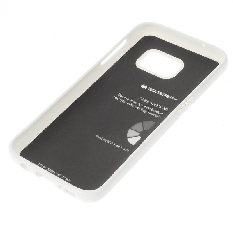 Case Kuoret Samsung Galaxy S7 Valkoinen Musta Puhelinkuoret Räikeä Silikoni
