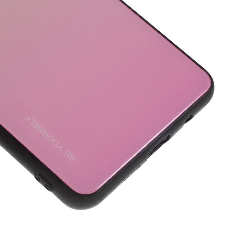 Kuori Samsung Galaxy S10 5G Purppura Punainen Ole Itsesi Karkaistua Lasia