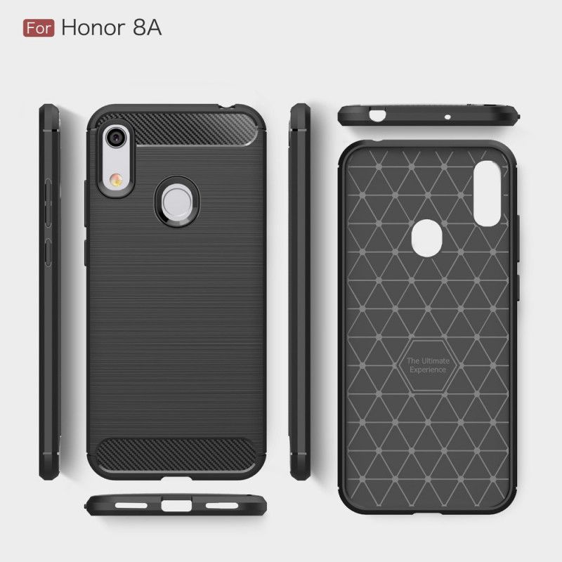 Kuori Honor 8A Punainen Musta Harjattu Hiilikuitu Suojakuori