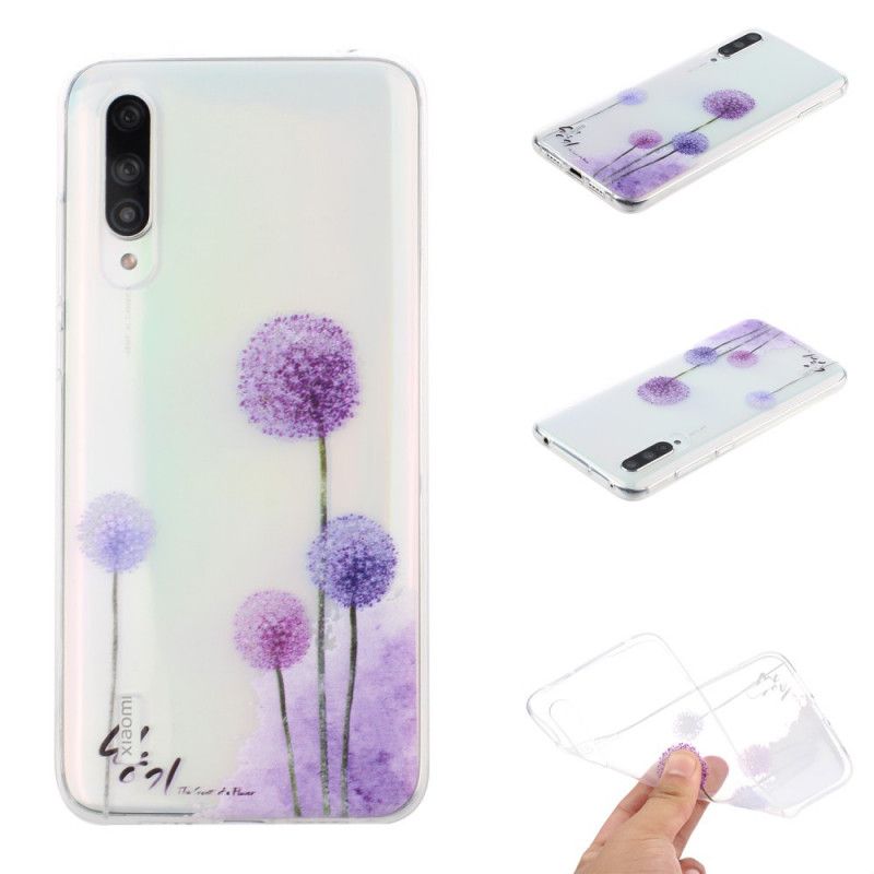 Kuori Xiaomi Mi A3 Läpinäkyvät Värilliset Voikukat