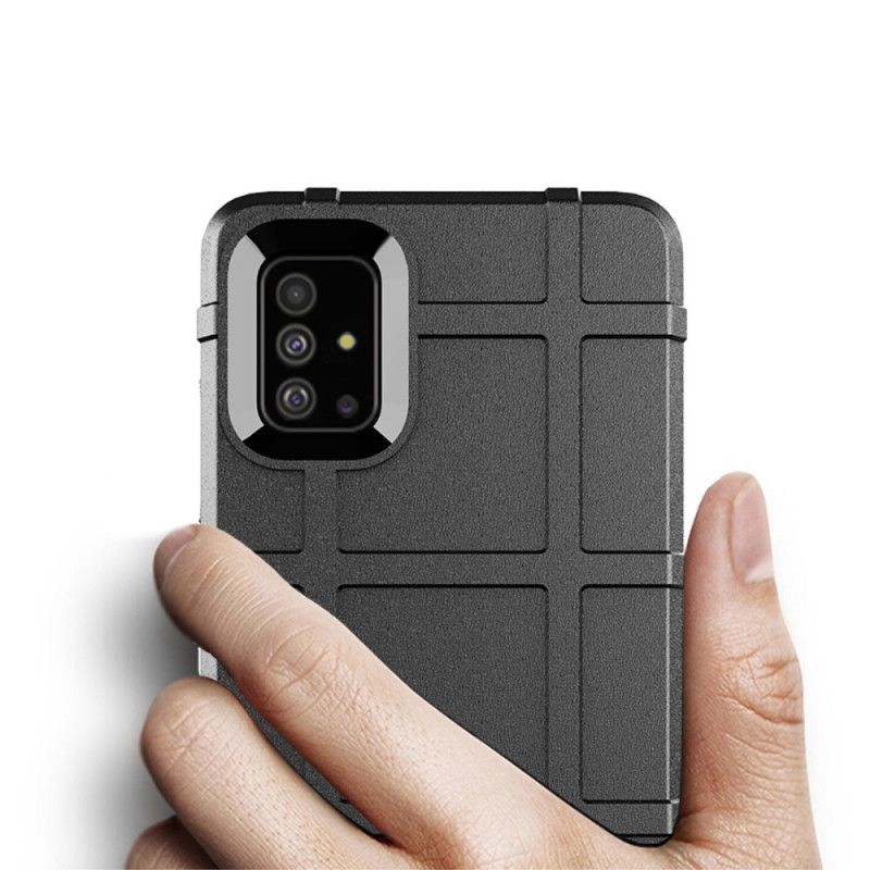 Case Kuoret Samsung Galaxy A51 Harmaa Musta Puhelinkuoret Kestävä Kilpi