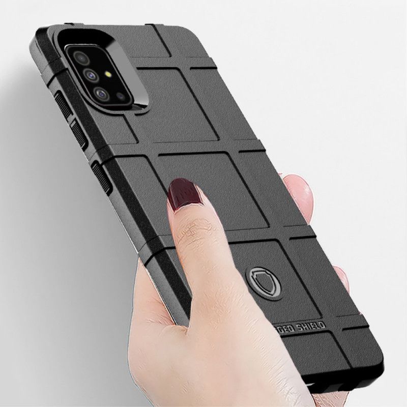 Case Kuoret Samsung Galaxy A51 Harmaa Musta Puhelinkuoret Kestävä Kilpi