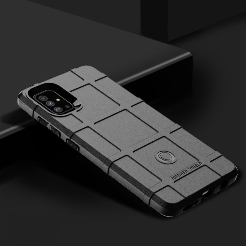 Case Kuoret Samsung Galaxy A51 Harmaa Musta Puhelinkuoret Kestävä Kilpi