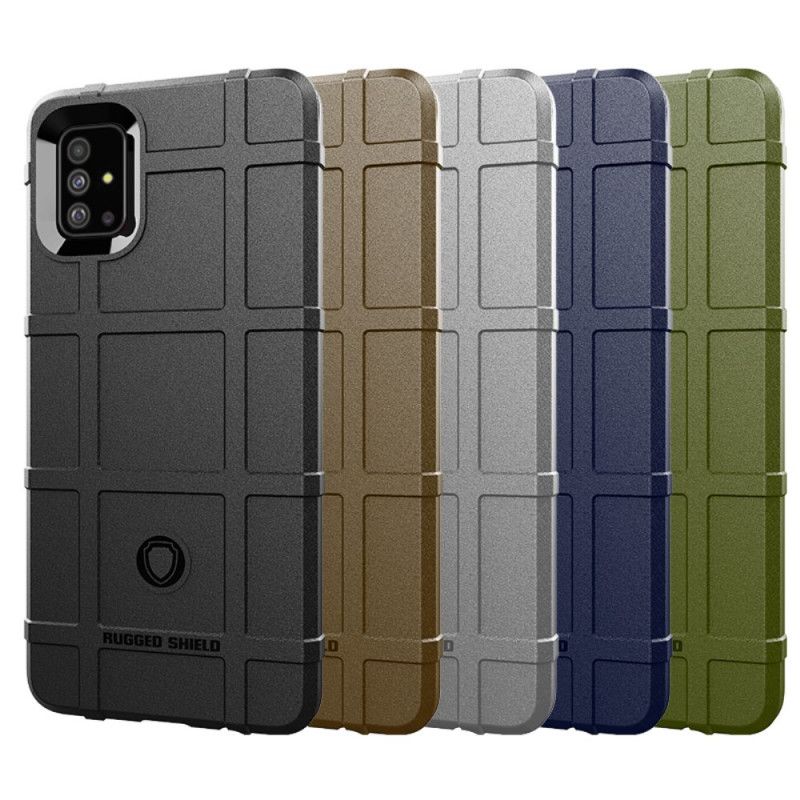 Case Kuoret Samsung Galaxy A51 Harmaa Musta Puhelinkuoret Kestävä Kilpi