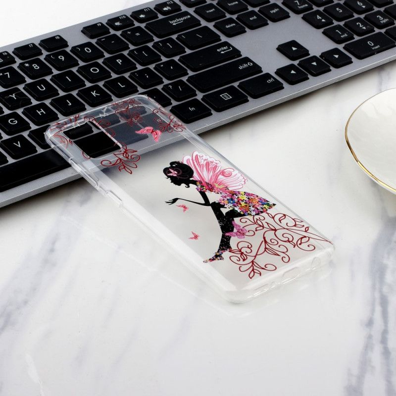 Case Kuoret Samsung Galaxy A51 Puhelinkuoret Läpinäkyvä Kukka Keiju
