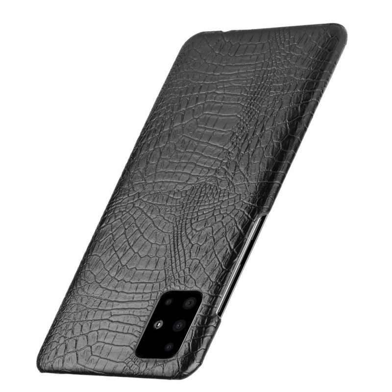 Kuori Samsung Galaxy A51 Valkoinen Musta Krokotiilin Ihovaikutus