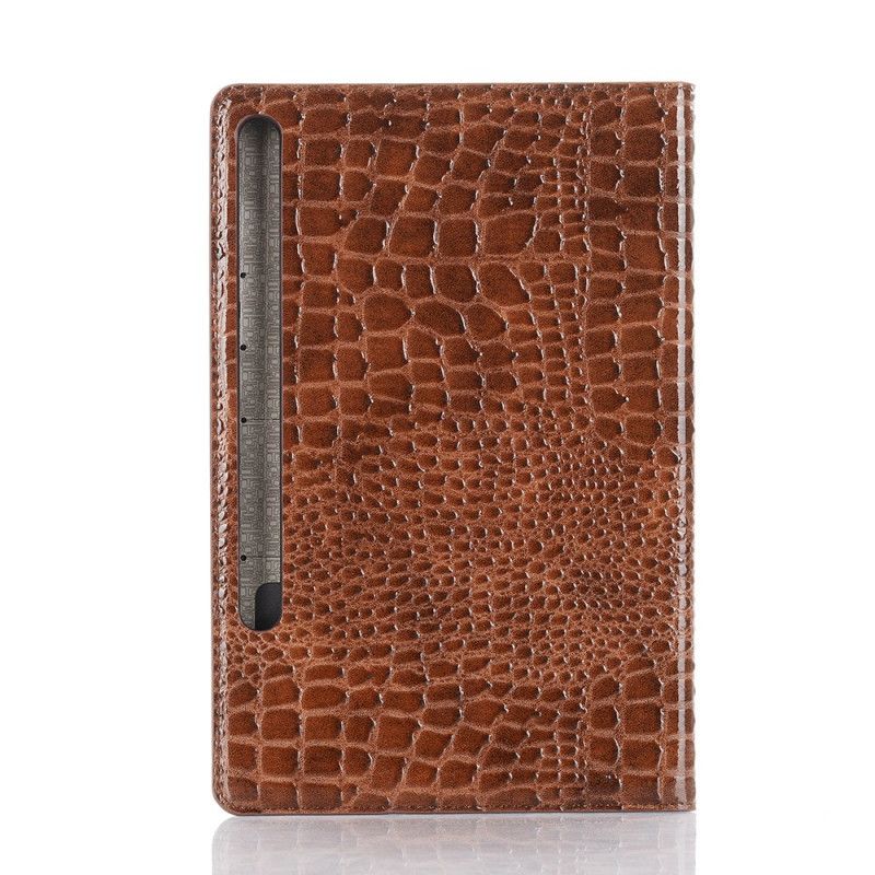 Kuoret Samsung Galaxy Tab S6 Punainen Musta Krokotiilin Rakenne Suojakuori