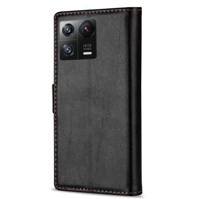 Flip Case Xiaomi 13 Pro Ln.bekus Nahkaefekti