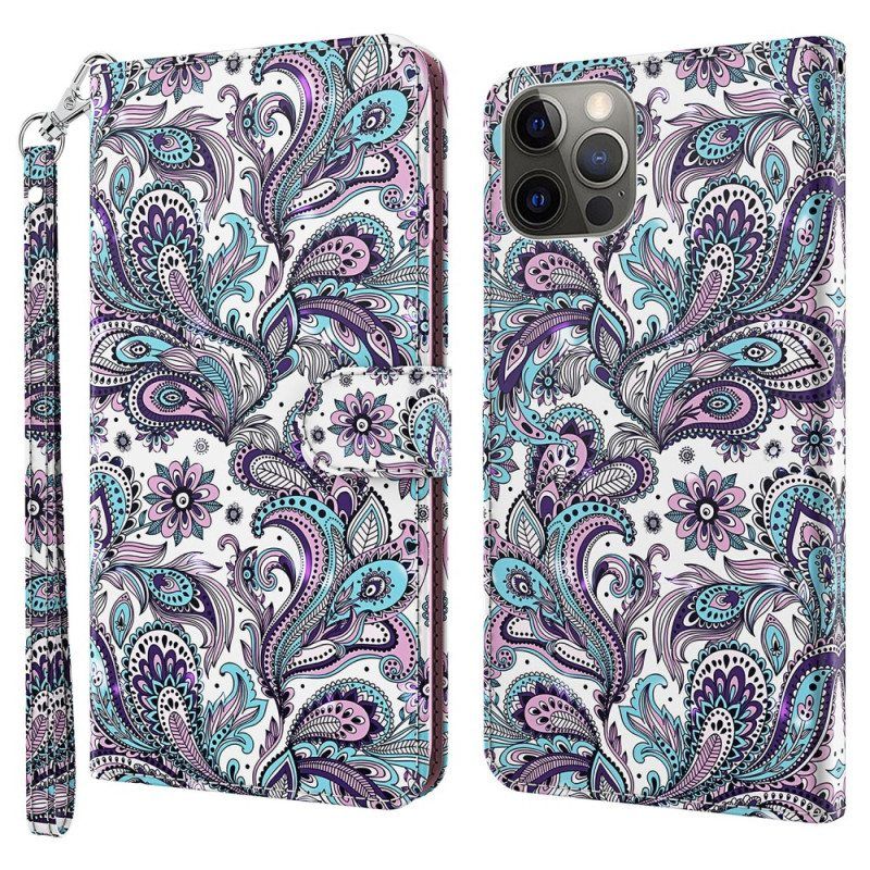 Kotelot iPhone 15 Pro Suojaketju Kuori 3d-kuvio Hihnalla