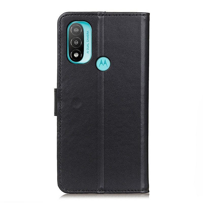 Kotelot Moto E40 / E30 / E20 Tavallista Keinonahkaa