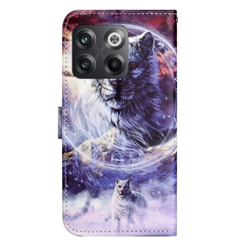 Kotelot OnePlus 10T 5G Suojaketju Kuori Lanyard Wolf