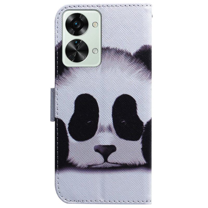 Kotelot OnePlus Nord 2T 5G Suojaketju Kuori Strappy Panda