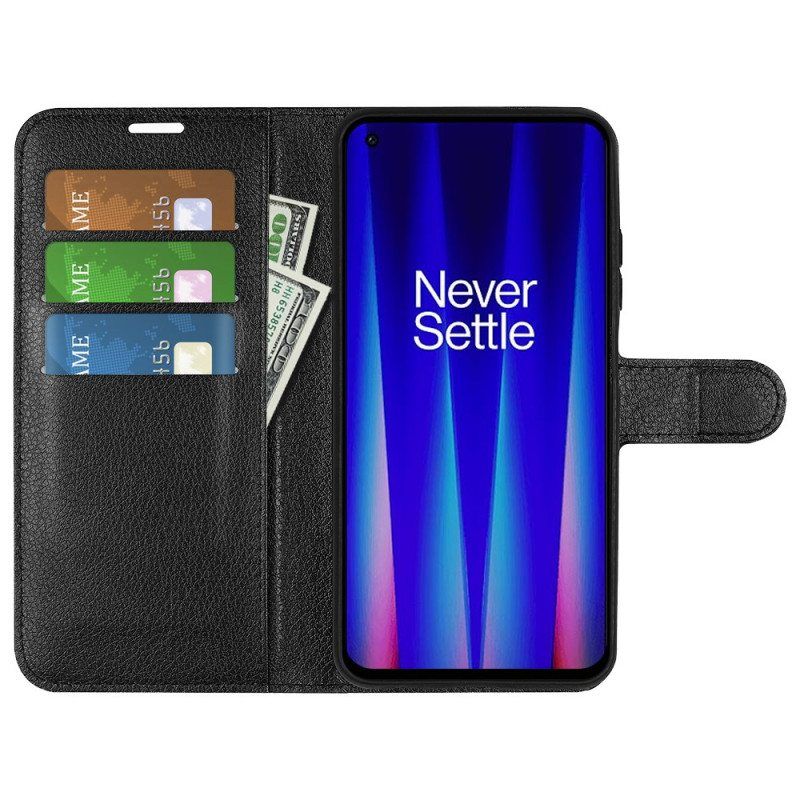 Kotelot OnePlus Nord CE 2 5G Litsi Tekonahkaa