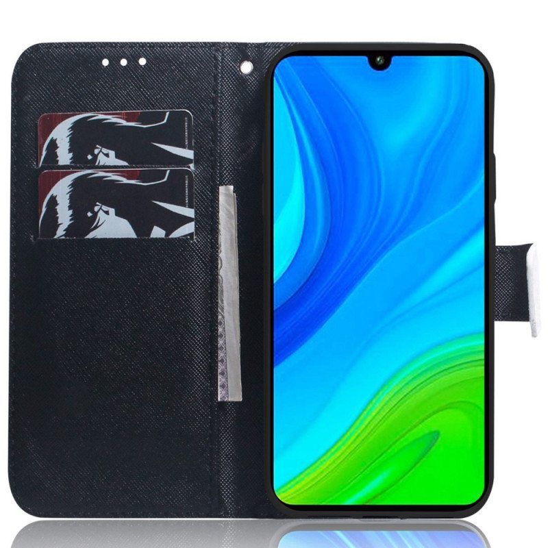 Kotelot Realme C35 Suojaketju Kuori Harmaa Kissa Hihnalla