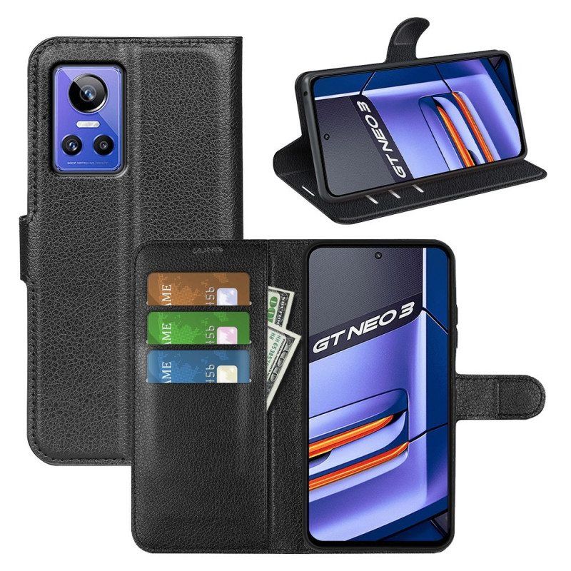 Kotelot Realme GT Neo 3 Litsi Texture Keinonahkaa
