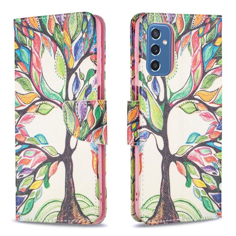 Kotelot Samsung Galaxy M52 5G Sateenkaari Puu
