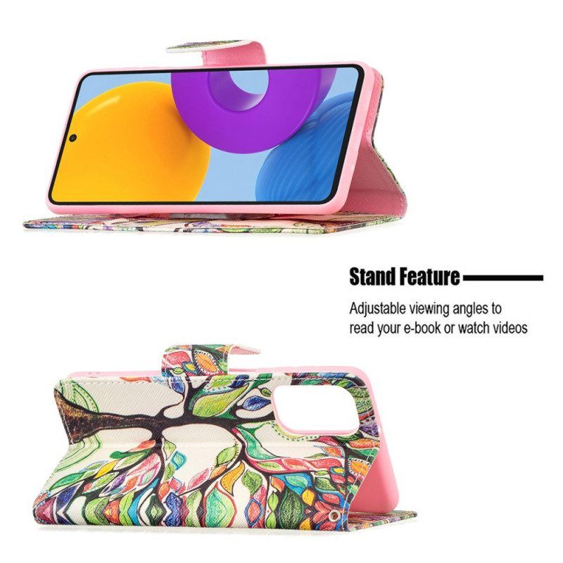 Kotelot Samsung Galaxy M52 5G Sateenkaari Puu