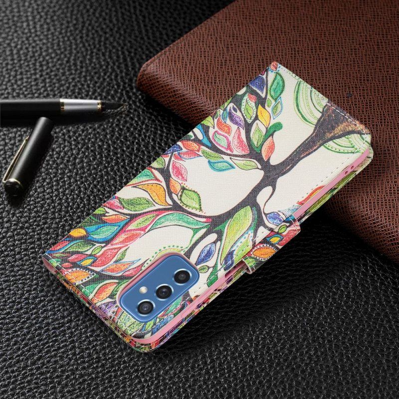 Kotelot Samsung Galaxy M52 5G Sateenkaari Puu
