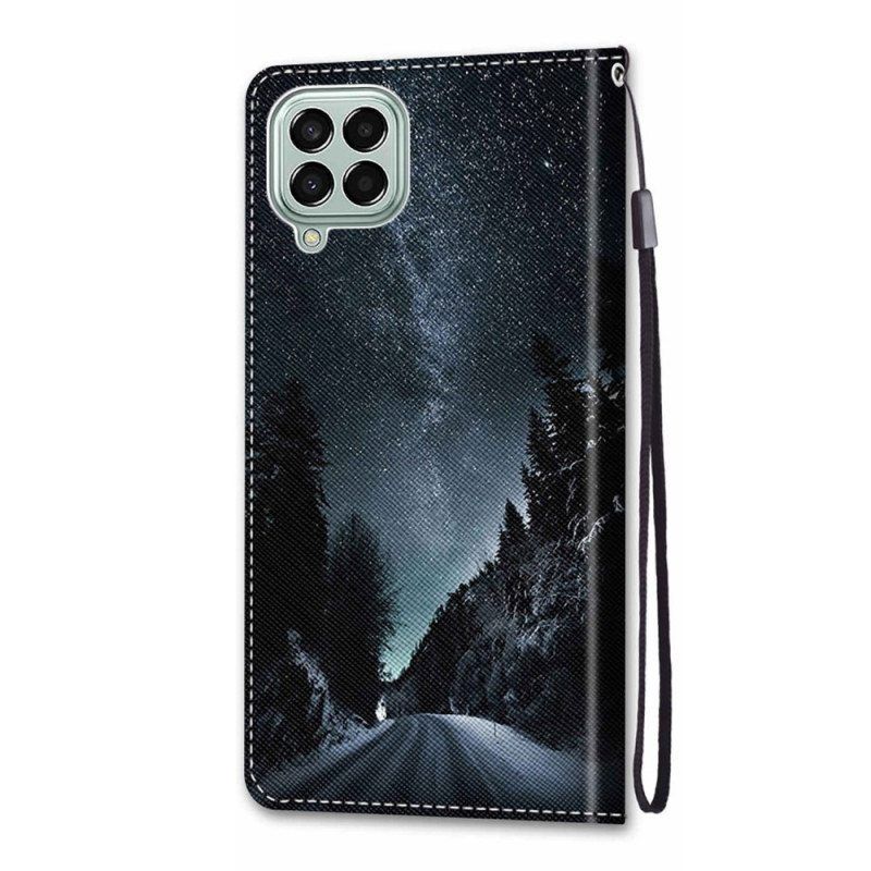 Kotelot Samsung Galaxy M53 5G Suojaketju Kuori Lanyard Maisema