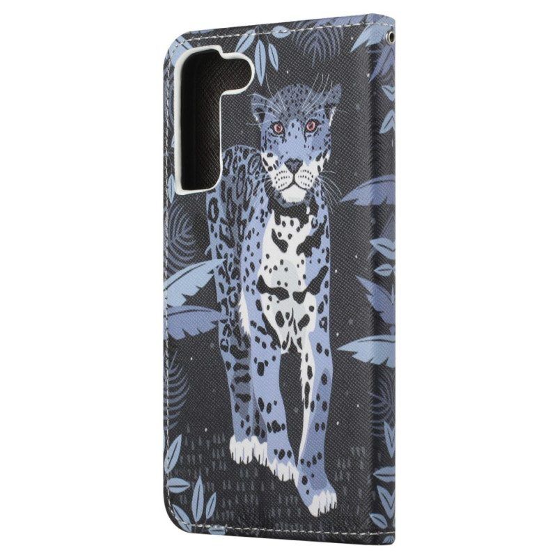 Kotelot Samsung Galaxy S23 5G Suojaketju Kuori Strappy Leopard