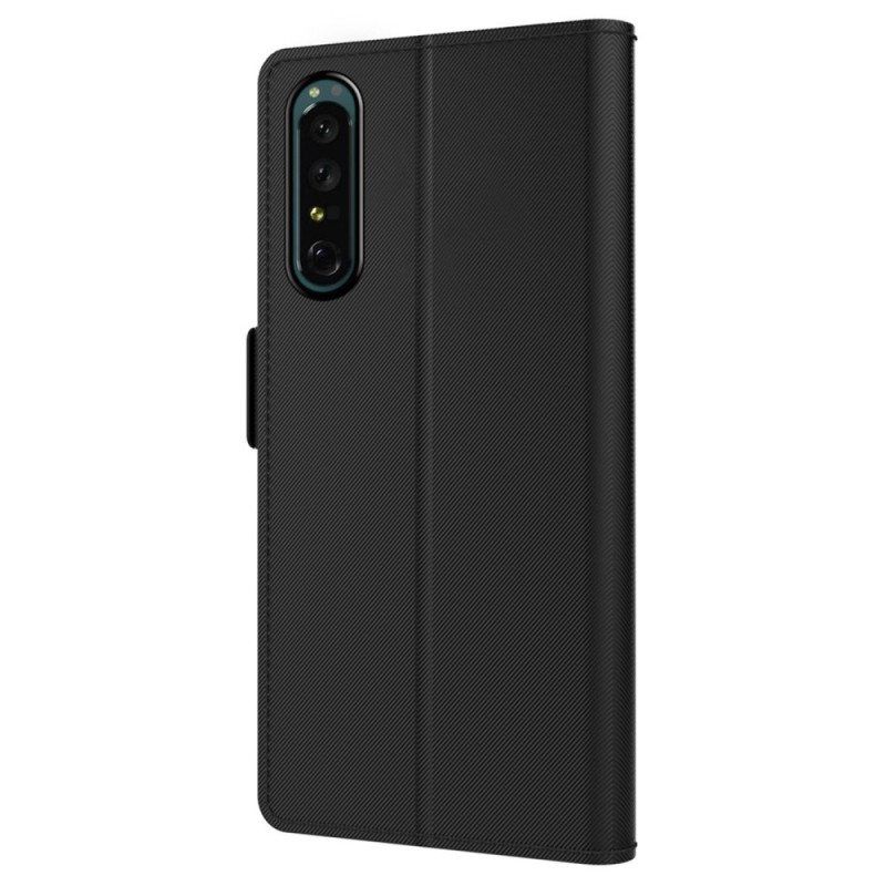 Kotelot Sony Xperia 1 IV Irrotettava Peili Ja Korttiteline