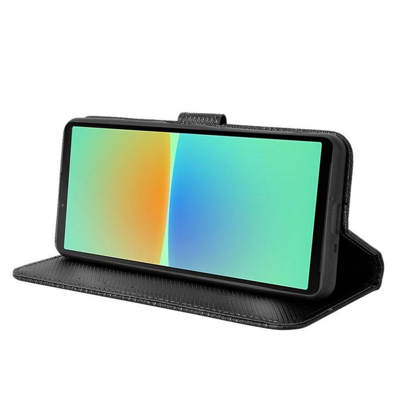 Kotelot Sony Xperia 10 IV Suojaketju Kuori Tyylikäs Strappy Faux Leather