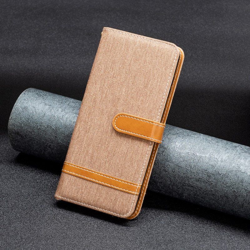 Kotelot Xiaomi 12 / 12X Suojaketju Kuori Kangas- Ja Nahkaefektihihna