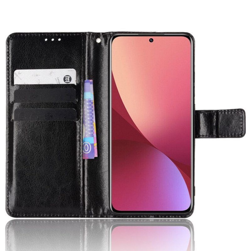 Kotelot Xiaomi 12 Pro Näyttävä Keinonahka
