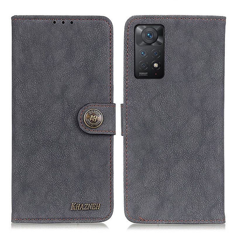 Kotelot Xiaomi Redmi Note 11 Pro / 11 Pro 5G Khazneh Retro Halkaistu Keinonahka