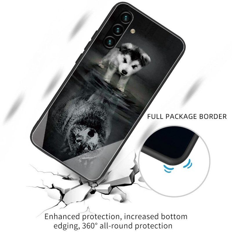 Kuori Samsung Galaxy A13 5G / A04s Puppy Dream Karkaistu Lasi