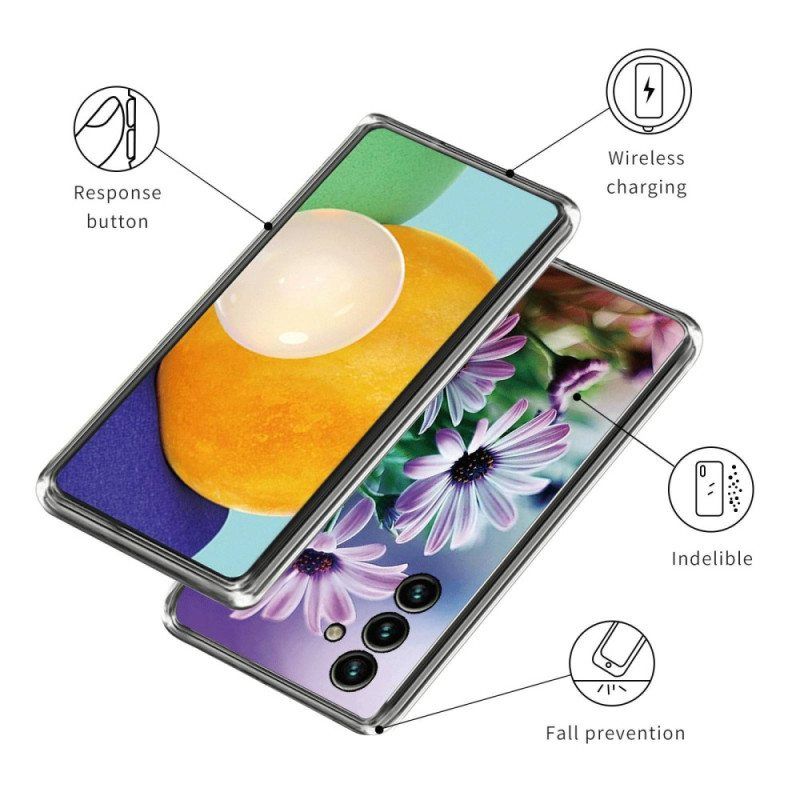 Kuori Samsung Galaxy A14 / A14 5G Kukkainen Silikoni