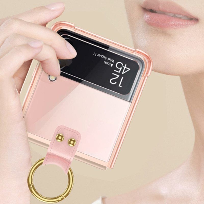 Kuori Samsung Galaxy Z Flip 4 Kotelot Flip Sävytetty Gkk-renkaalla