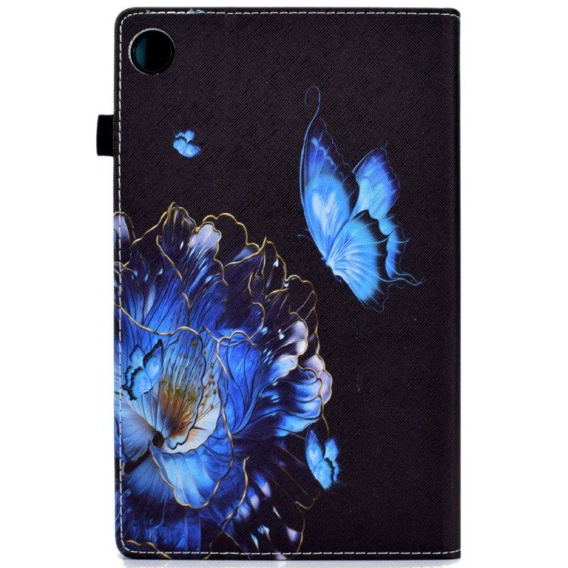 Nahkakotelo Samsung Galaxy Tab A8 (2021) Lumotut Perhoset