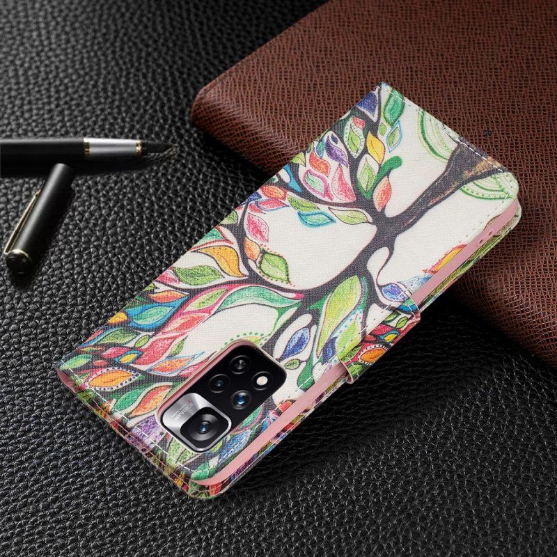 Nahkakotelo Xiaomi Redmi Note 11 Pro Plus 5G Puu