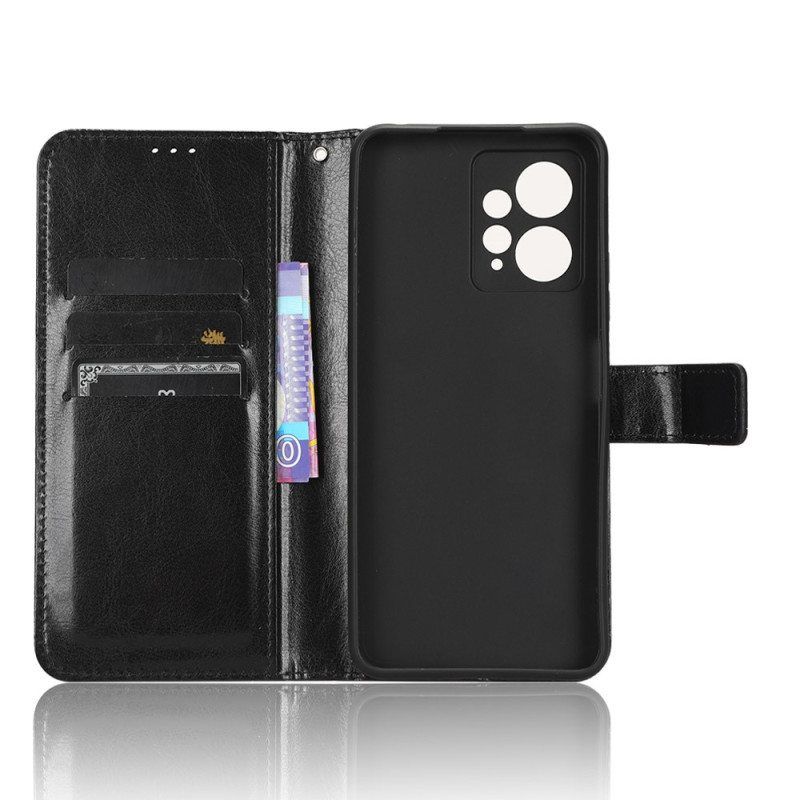 Nahkakotelo Xiaomi Redmi Note 12 4G Näyttävä Keinonahka
